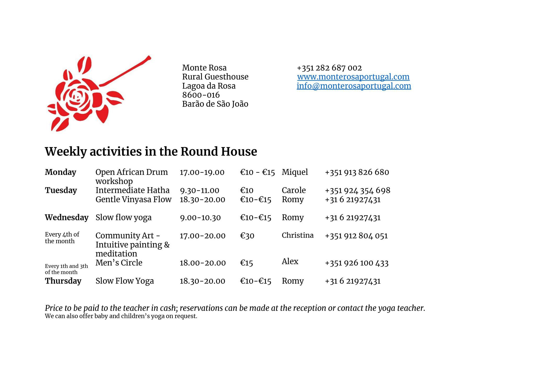 Activities Round house
