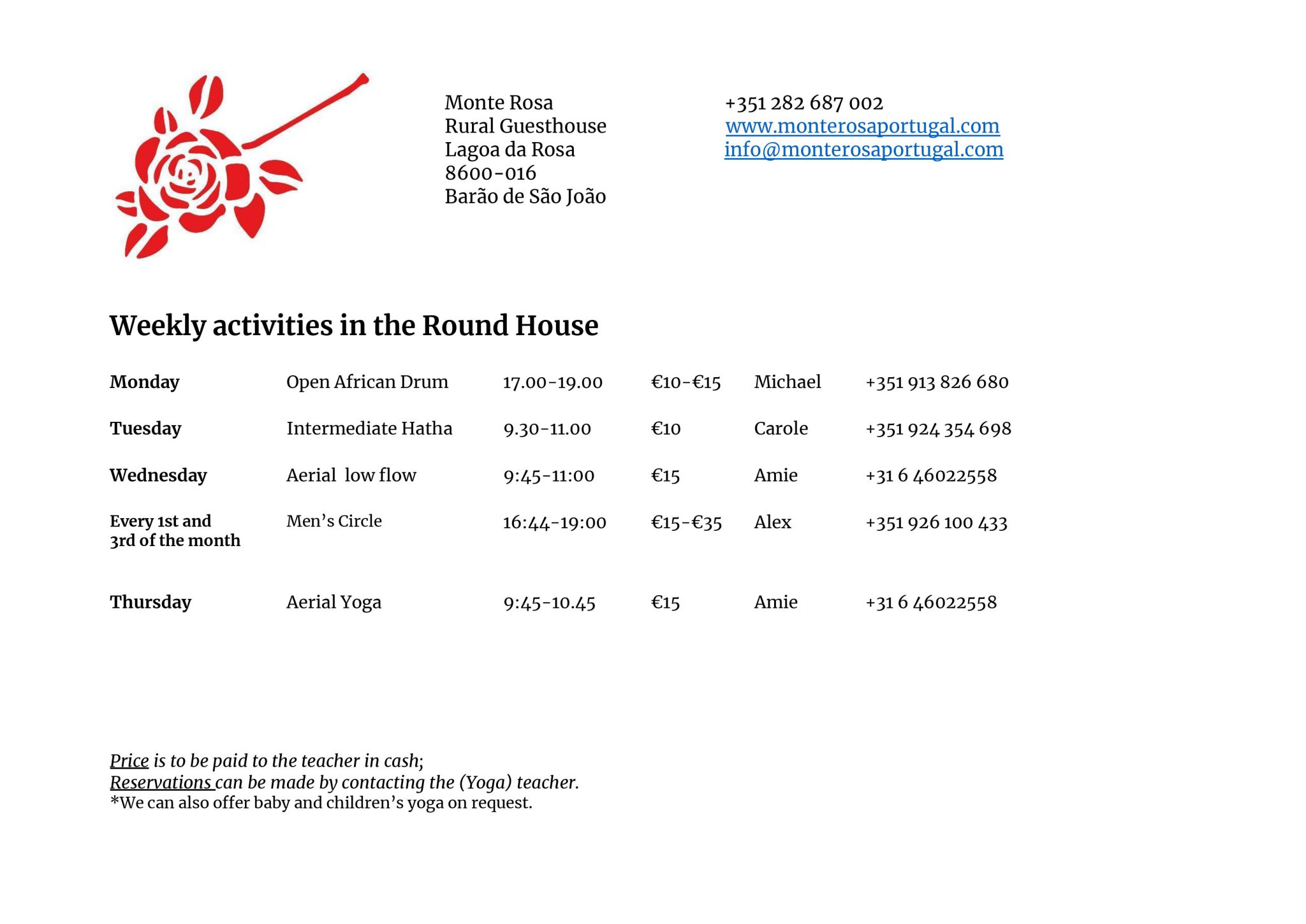 Activities Round house